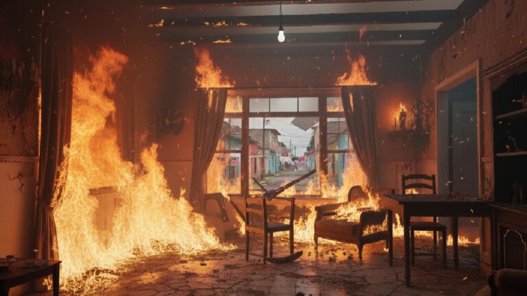 Incendio Casa en Saltillo: Adolescentes Traviesos Lanzan Cuetes en Colonia María del Carmen Cavazos