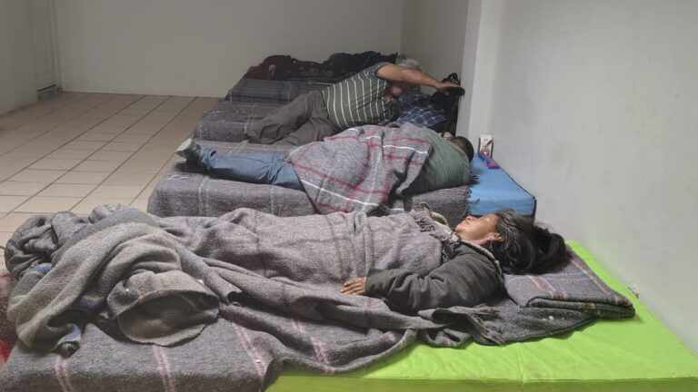Albergue en Torreón: Cuidado del frío para 7 personas en situación de calle