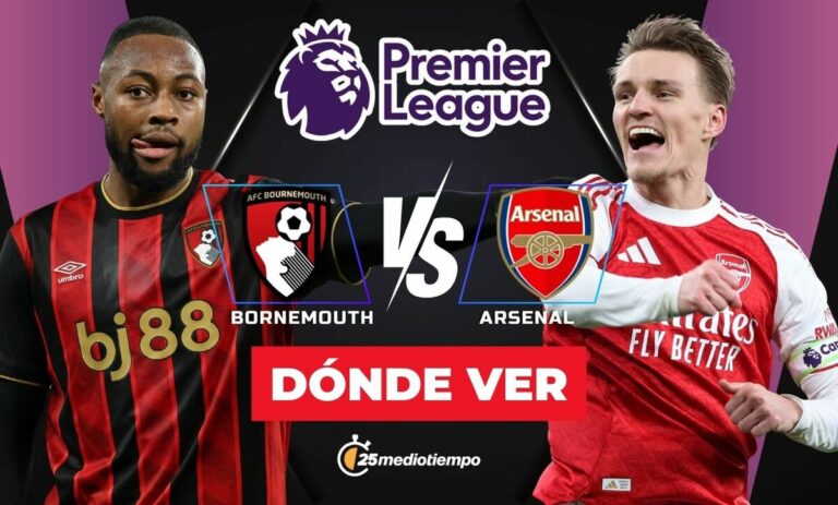 Bournemouth vs Arsenal: Conoce la hora y dónde VER este emocionante partido de la Premier League hoy