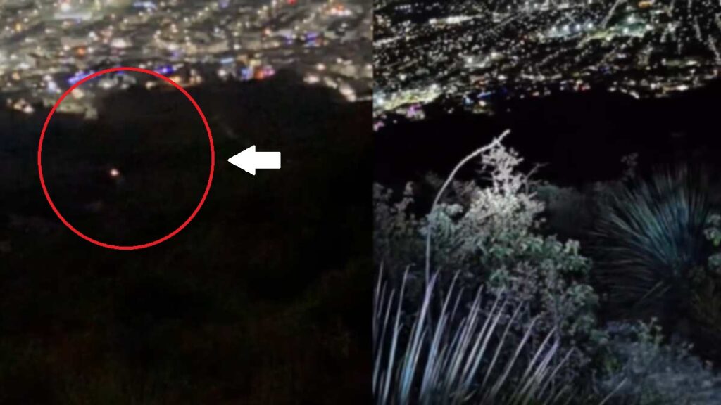 Extrañas luces captadas en el Cerro de las Mitras: ¿Brujas en Santa Catarina?