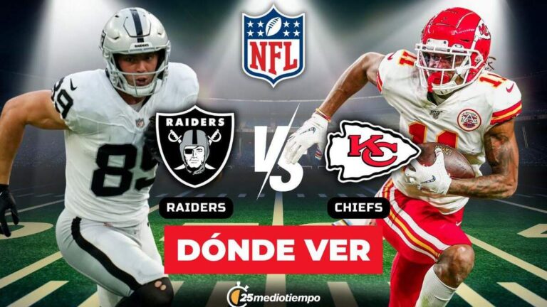 Todo lo que necesitas saber para ver EN VIVO a los Chiefs vs Raiders en la Semana 18 de la NFL