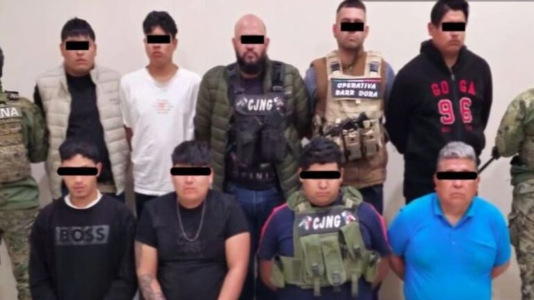 Captura de 9 Presuntos Miembros de ‘La Barredora’ del CJNG en Tecamachalco, Puebla
