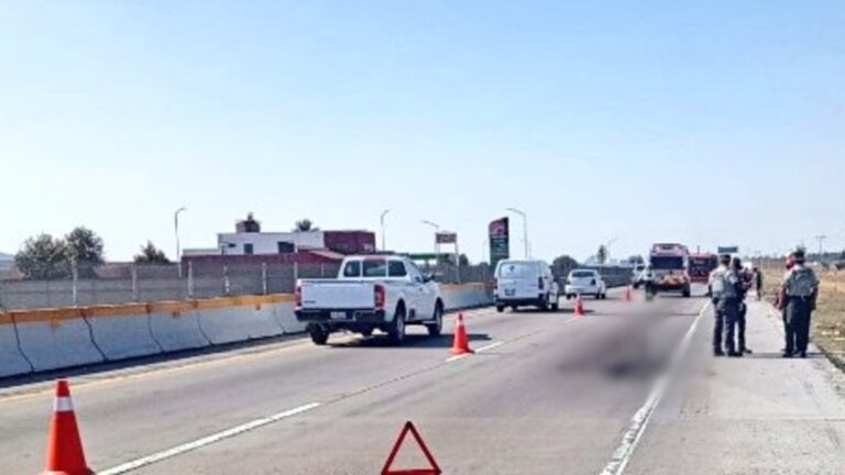Accidente ciclista: Hombre arrollado en la Autopista Puebla-Orizaba
