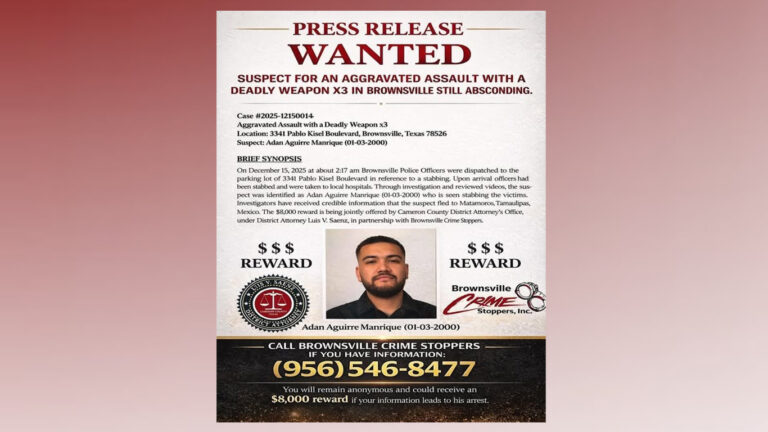 Buscan a Sospechoso por Agresión Agravada con Arma Mortal en Brownsville