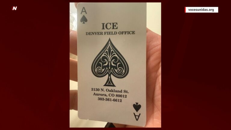 Indignación tras el hallazgo de ‘tarjetas de muerte’ en detenciones de ICE en Colorado