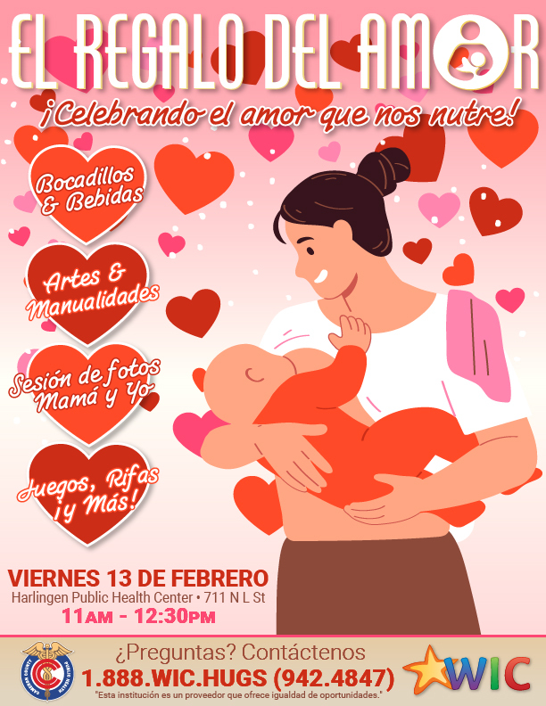 WIC Invita a Madres Lactantes a Celebrar el Regalo de Amor en Harlingen Este 13 de Febrero