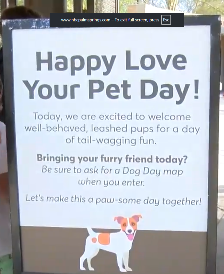 Celebra el Día de Amar a Tu Mascota en el evento ‘Dog Days at the Zoo’ del Living Desert