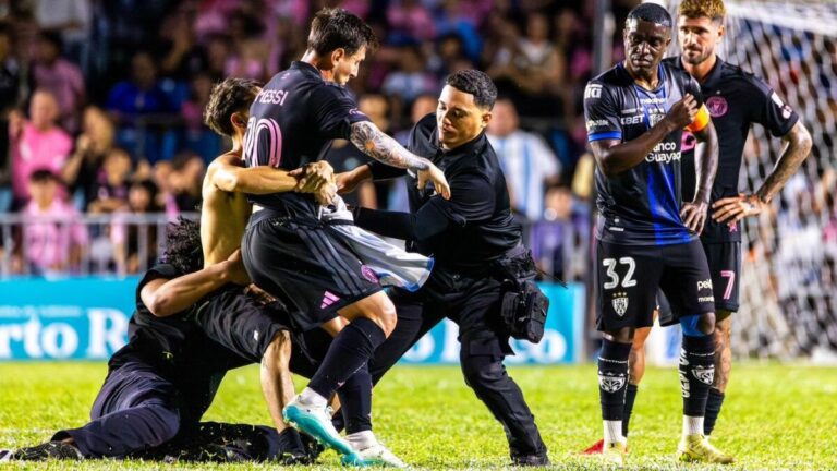 Incidente de Seguridad: Messi Derribado en un Impactante Video