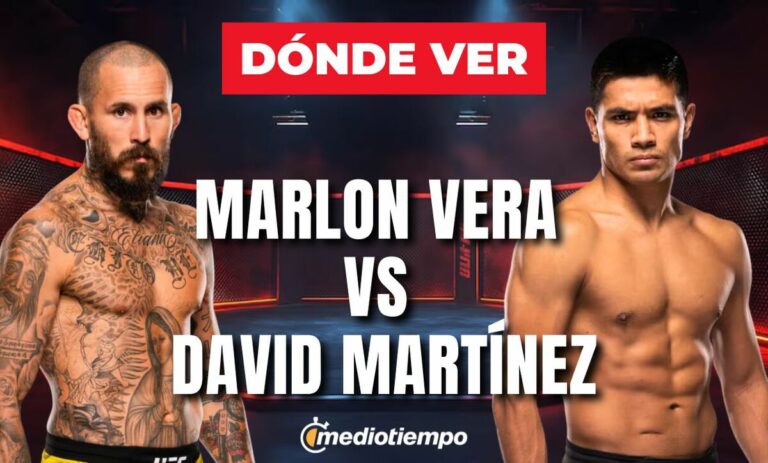 Marlon Vera vs. David Martínez: Todo lo que necesitas saber para ver la pelea de UFC 2026