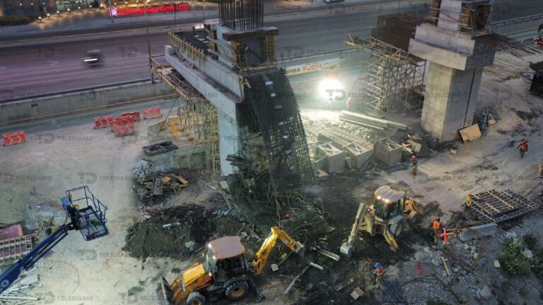Colapso de la Estructura de la Línea 4 del Metro en Monterrey: Cuatro Lesionados en el Accidente