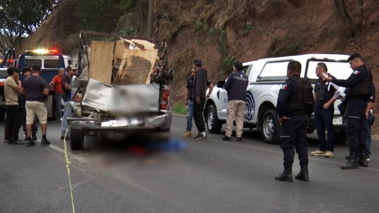 Trágico accidente de tráfico en la Carretera a Chapala: Hombre prensado por un camión