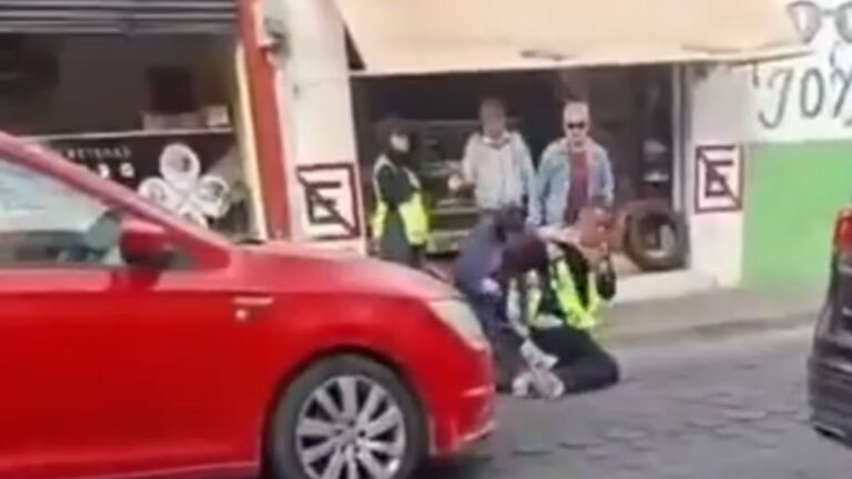 Agresión en Puebla: Supervisor de parquímetros atacado en el Centro Histórico