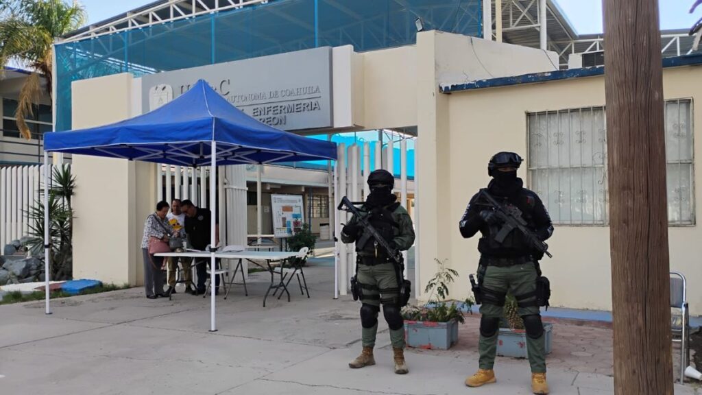 Operativo Mochila Activo en Facultad de Enfermería de UAdeC Torreón por Amenazas de Tiroteo