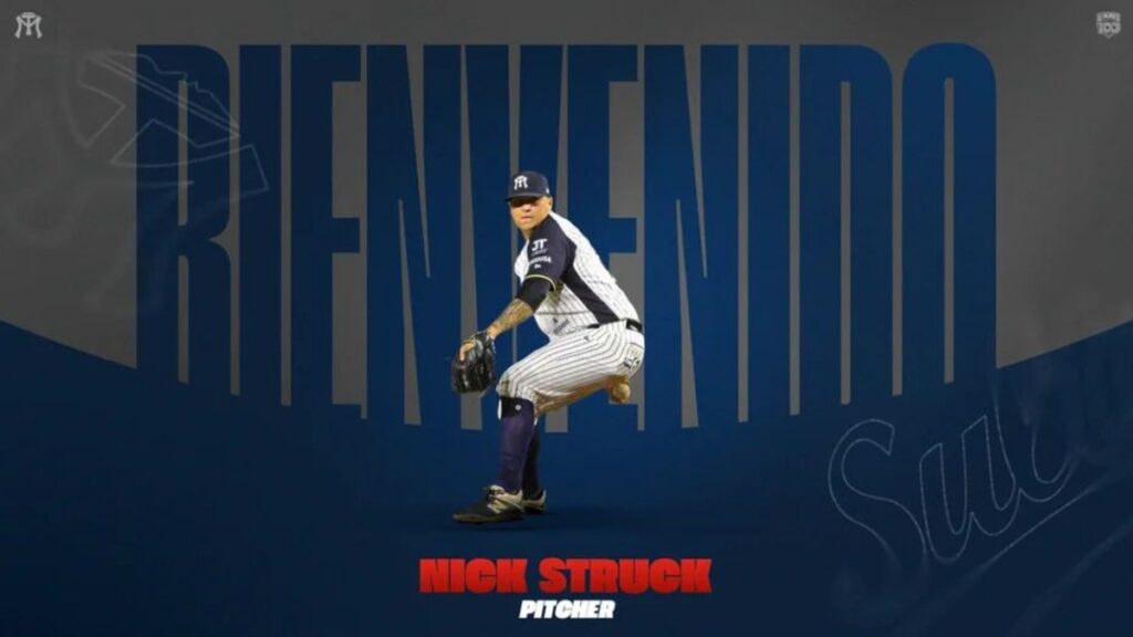 Sultanes de Monterrey Anuncia el Regreso del Relevista Nick Struck en un Gran Movimiento