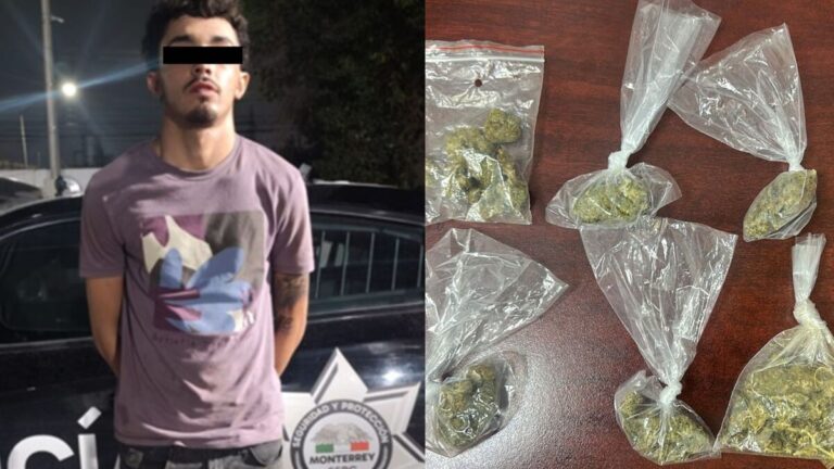 Detienen a Hombre en Monterrey por Posesión de Drogas: Ligado a 18 Robos