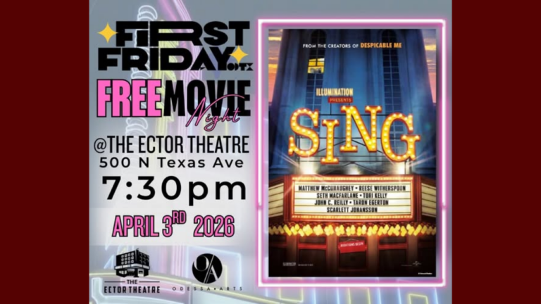Cine Gratis en Odessa: Disfruta de ‘Sing’ en el Teatro Ector