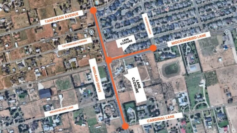 Midland Drive sufrirá cierres temporales hasta abril por mejoras en infraestructura