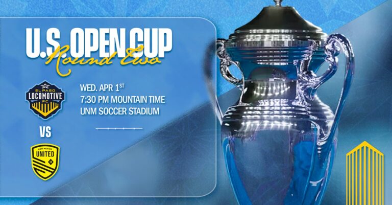 El Paso Locomotive FC se prepara para el derbi regional en la U.S. Open Cup contra New Mexico United