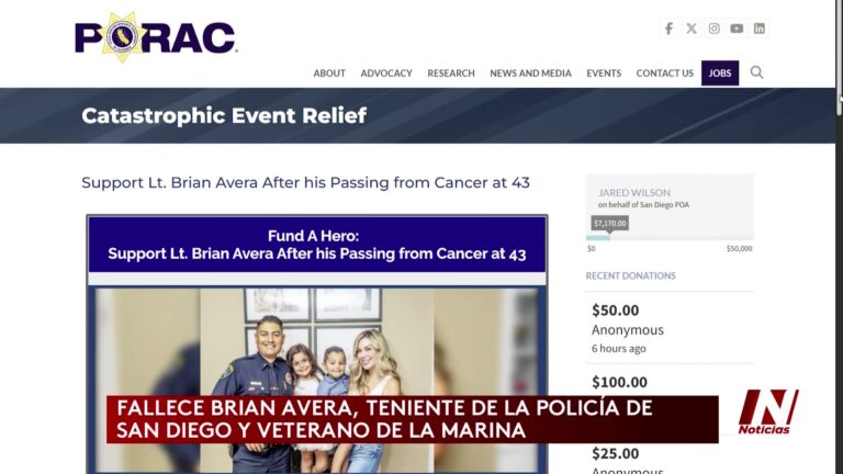 La Comunidad de San Diego Llora la Pérdida del Teniente Brian Avera