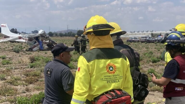 Grave accidente aéreo en Huejotzingo: Avioneta cae y deja tres víctimas