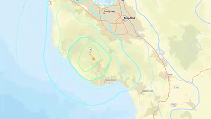Sismo de magnitud 4.9 sacude el condado de Santa Cruz
