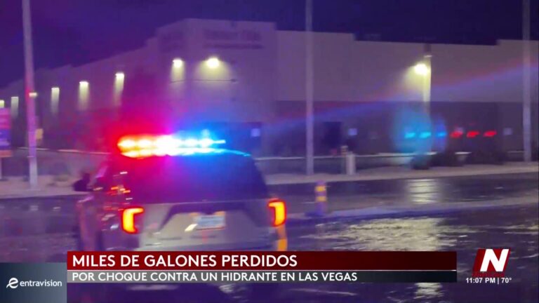 Desperdicio de Agua en Las Vegas: Accidente Impactante Revela Vulnerabilidades