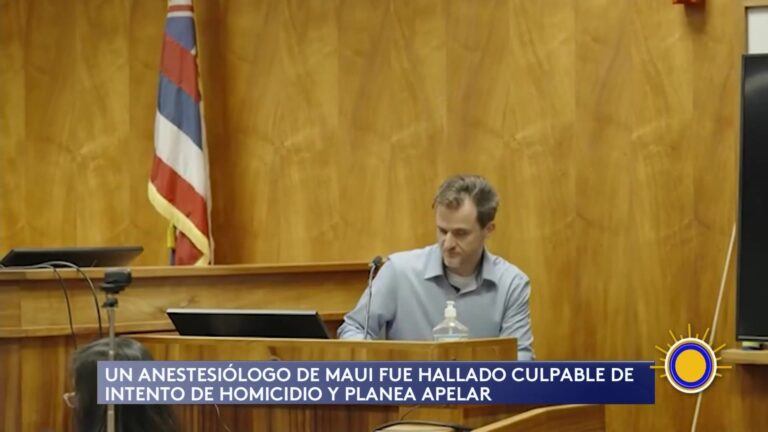 Anestesiólogo: Médico De Maui Declarado Culpable De Intento De Homicidio