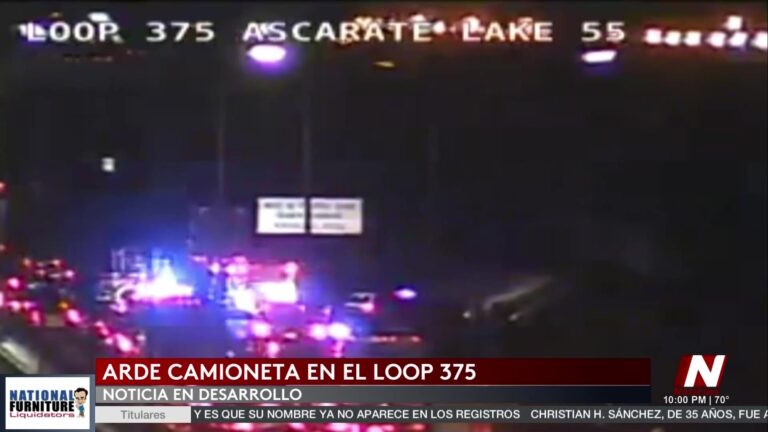 Incendio de Vehículo en Loop 375 Causa Caos en el Tráfico Sin Heridos