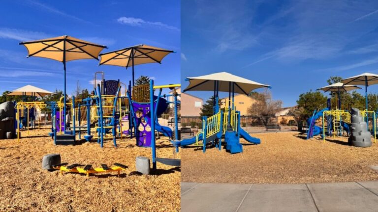 East Atrisco Kimbar Park en Albuquerque Inaugura Renovaciones con Nuevas Áreas Infantiles