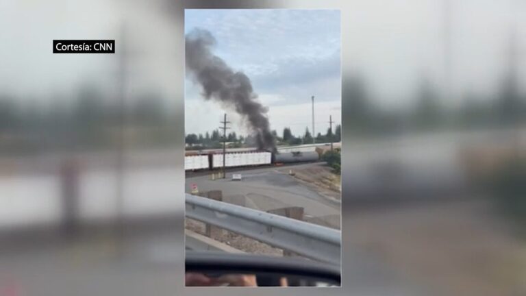 Descarrilamiento de tren provoca incendio y movilización de emergencia en patio ferroviario de Roseville