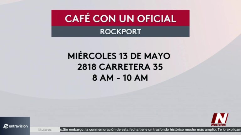 Café con un Oficial: Refuerza la Relación Policía-Comunidad en Rockport