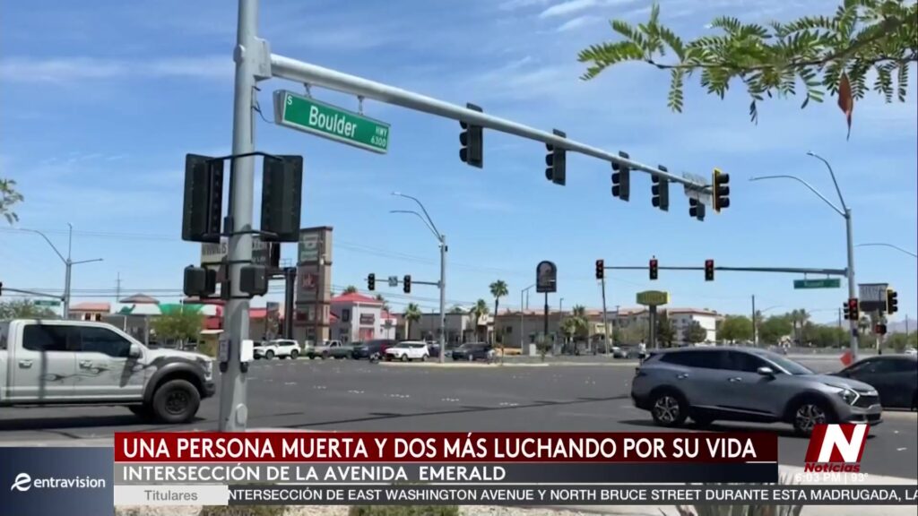Choque Fatal en Boulder Highway: Impactante Accidente Deja Un Muerto en Las Vegas