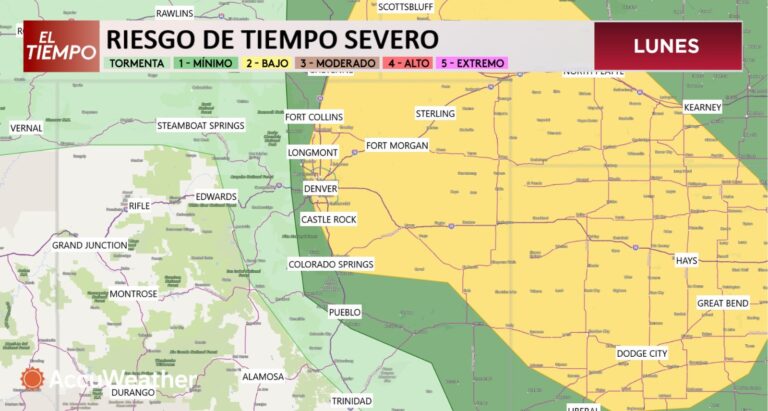 Granizo en Colorado: Alerta de Tormentas Severas este Lunes