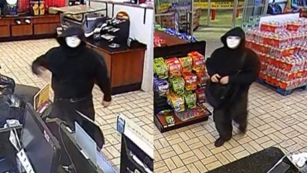 Impactante Asalto en Odessa: Delincuente con Máscara de Halloween Roba Tienda Kent Kwik