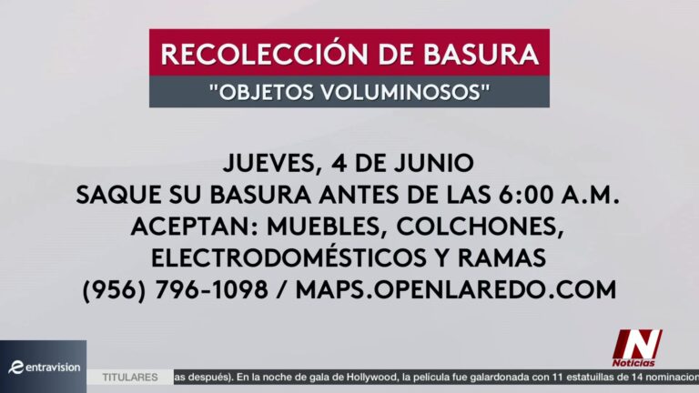 Recolección Especial de Desechos en Distrito 5: ¡No Te Lo Pierdas Este 14 de Junio!