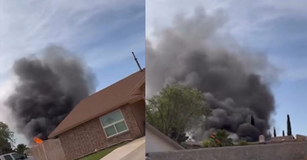 Incendio en El Paso: Fuego Devora Vivienda cerca de George Dieter y Trawood