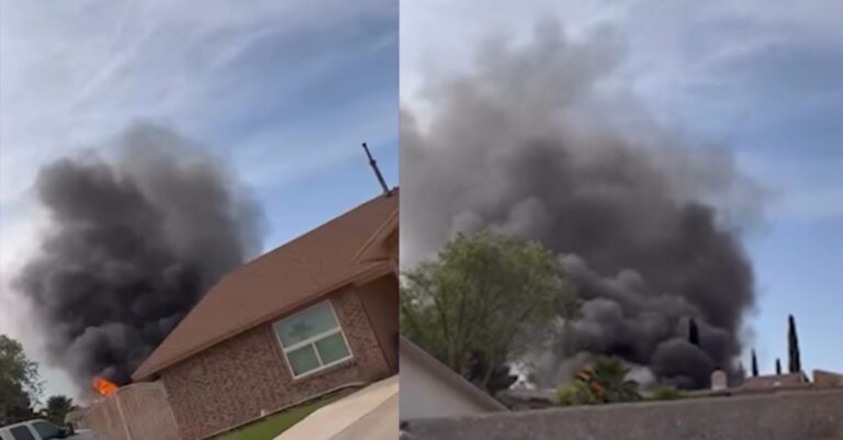 Incendio en El Paso: Fuego Devora Vivienda cerca de George Dieter y Trawood