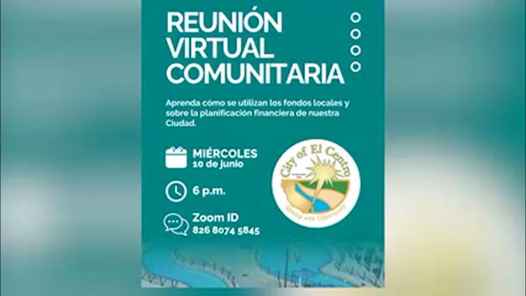 Participa en la reunión virtual en español sobre el presupuesto municipal de El Centro