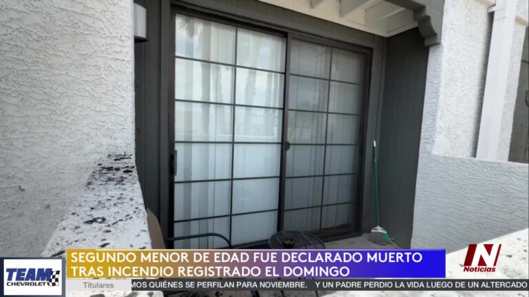 Incendio Devastador en el Este de Las Vegas: Dos Menores Pierden la Vida