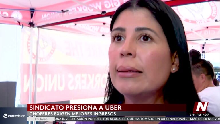 Conductores de Uber y Lyft en Las Vegas exigen mejoras laborales ante el alza del costo de vida