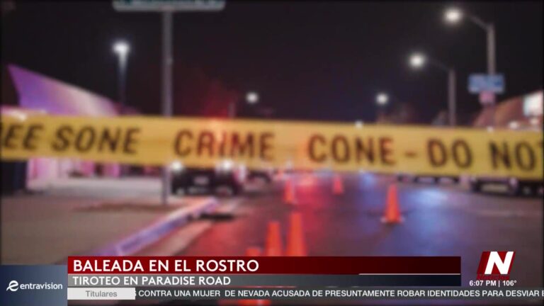 Disparos en Las Vegas: una mujer resulta herida y un sospechoso es detenido en Paradise Road