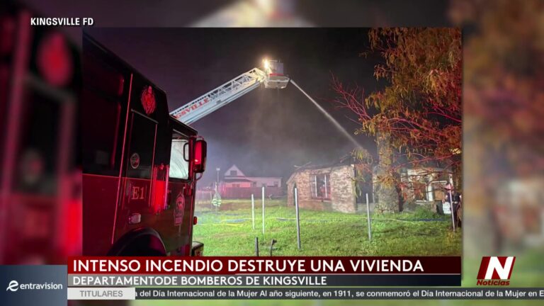 Incendio en Bishop moviliza a bomberos y deja una vivienda con el techo colapsado
