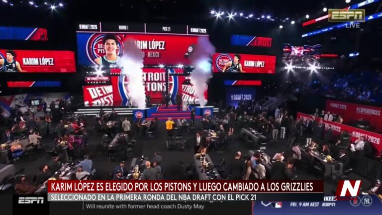 Karim López hace historia en la NBA: el mexicano fue elegido en la primera ronda del draft