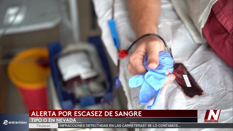 Escasez de sangre tipo O en Nevada alcanza nivel crítico tras el feriado del 4 de julio