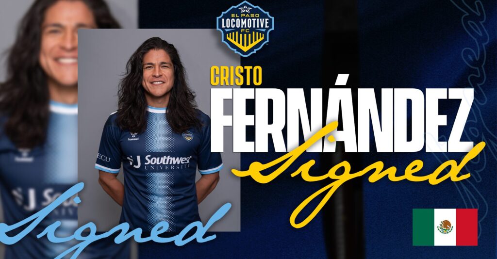 Cristo Fernández podría debutar con El Paso Locomotive FC tras su paso por Ted Lasso