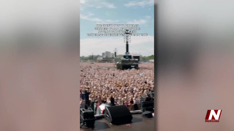 Pitbull rompe récord Guinness con evento multitudinario de fans con calvas postizas