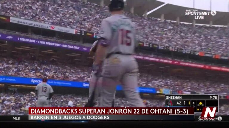 Diamondbacks consiguen barrida ante los Dodgers en el Dodger Stadium