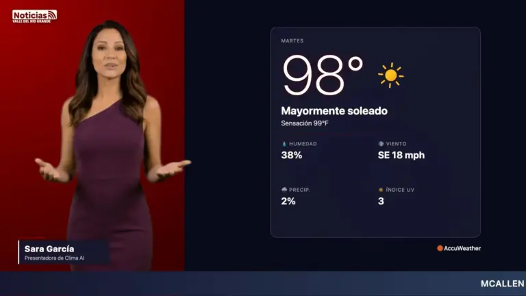 Clima en McAllen hoy: pronóstico del tiempo para el martes 14 de julio, edición 5:00 PM