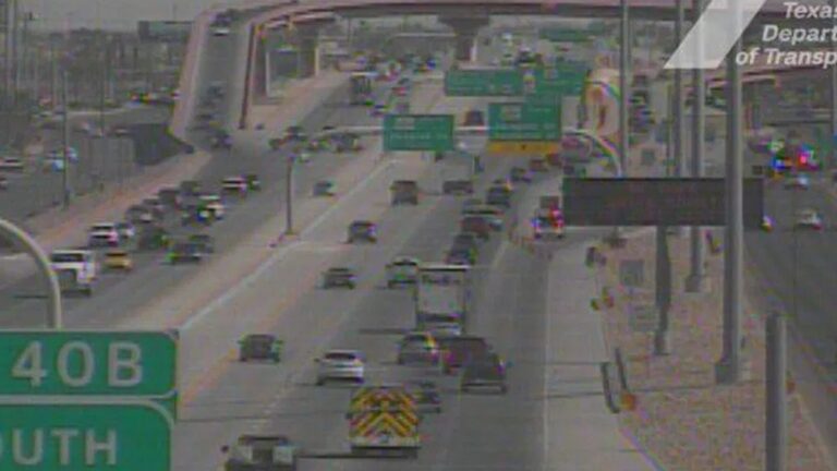 Accidente en Joe Battle provoca cierre total en la intersección con Montwood en El Paso