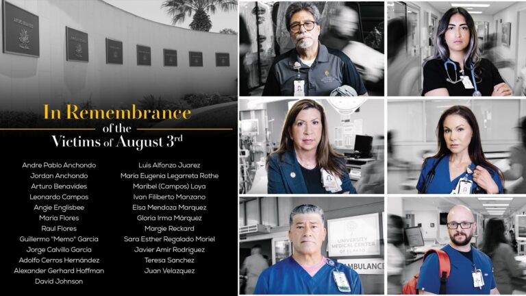 UMC honra a víctimas del tiroteo en Walmart de El Paso y a los héroes médicos que respondieron a la tragedia